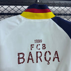 Chaqueta cortavientos blanca Barcelona 2025-26