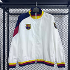 Chaqueta cortavientos blanca Barcelona 2025-26