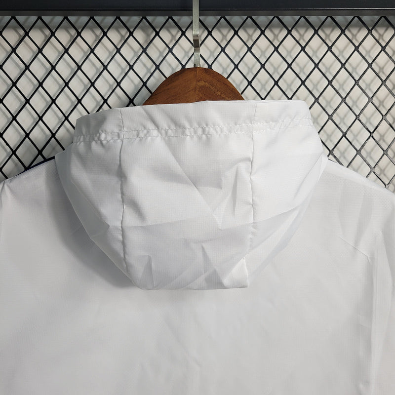 Real Madrid White Windbreaker