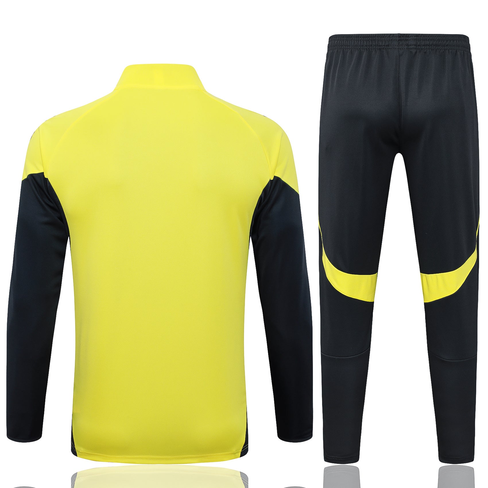 2025-26 Real Madrid Long zipper Yellow training suit