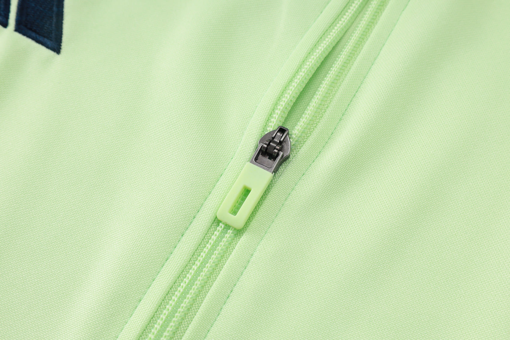 2025-26 Real Madrid Long zipper Light green training suit
