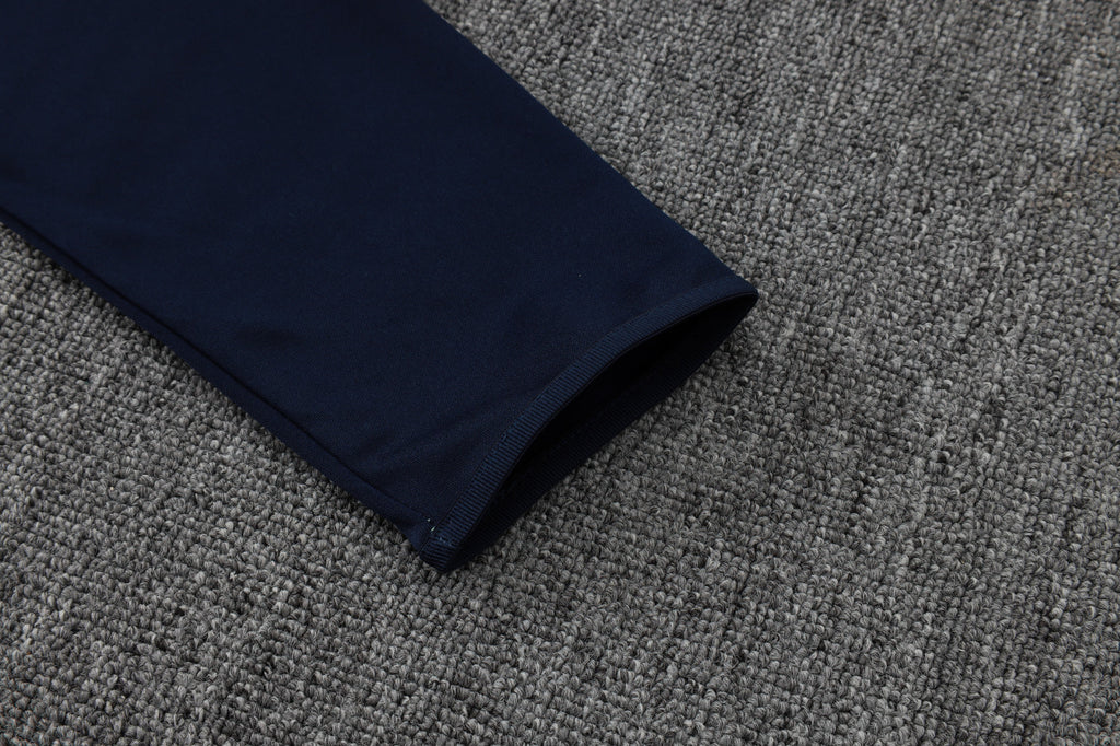 2025-26 Real Madrid Long zipper Light green training suit