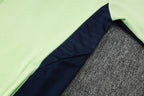 2025-26 Real Madrid Long zipper Light green training suit
