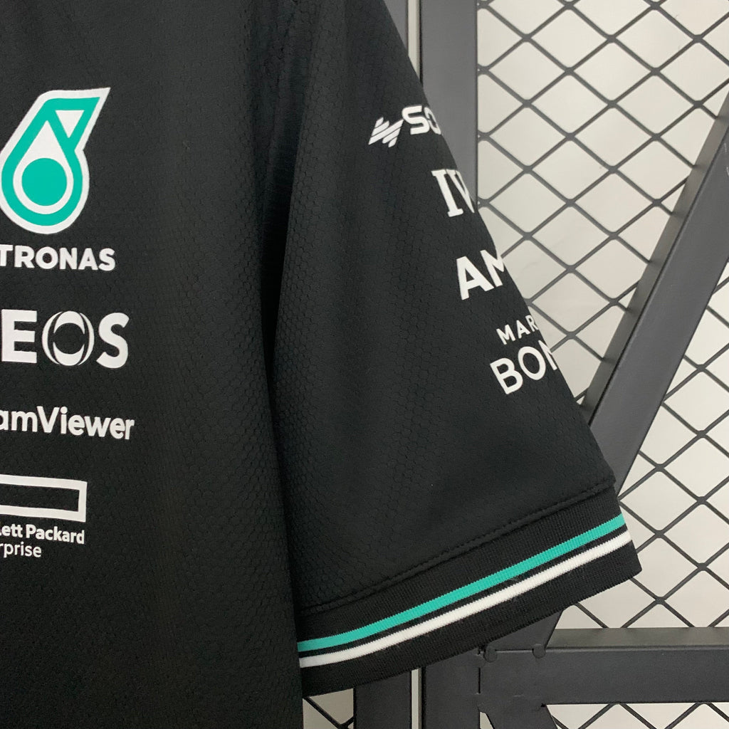 2025 F1 Formula One Racing Suit Mercedes Black Size S-5XL