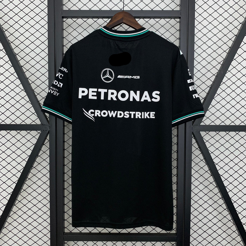 2025 F1 Formula One Racing Suit Mercedes Black Size S-5XL