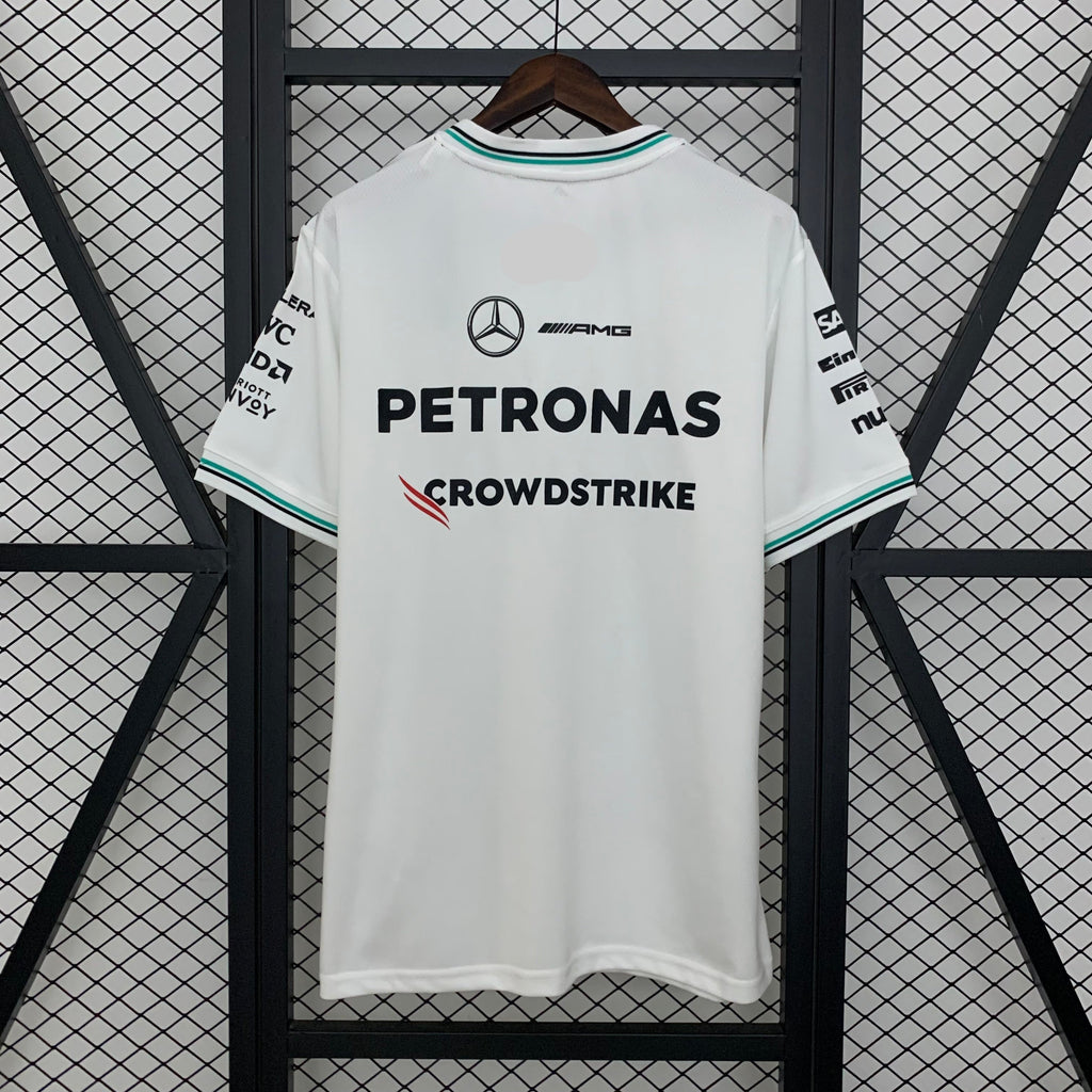 2025 F1 Formula One Racing Suit Mercedes White Size S-5XL