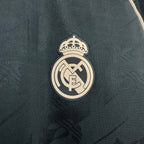 2025-26 Real Madrid Cotton T-Shirt Black Fan Version