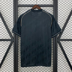 2025-26 Real Madrid Cotton T-Shirt Black Fan Version