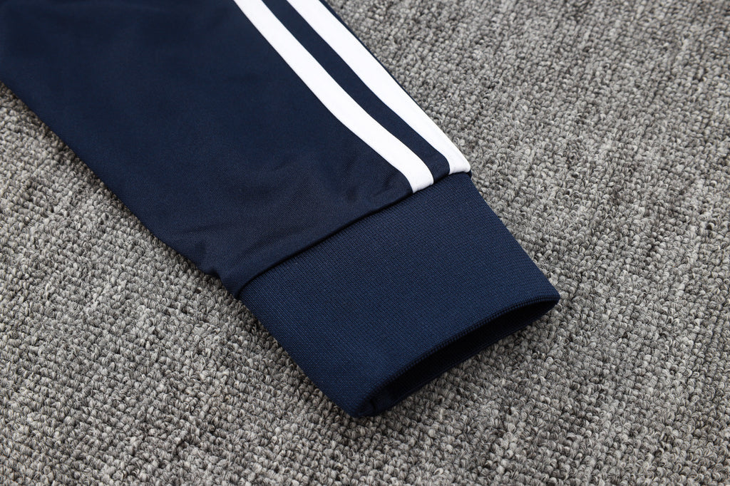 2024-25 Real Madrid Royal blue Training Suit Kit Long zipper