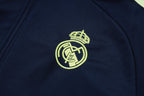2025-26 Real Madrid Long zipper Blue training suit Adults Or Children