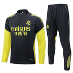 2025-26 Real Madrid Dark gray (yellow sleeves) Training Suit