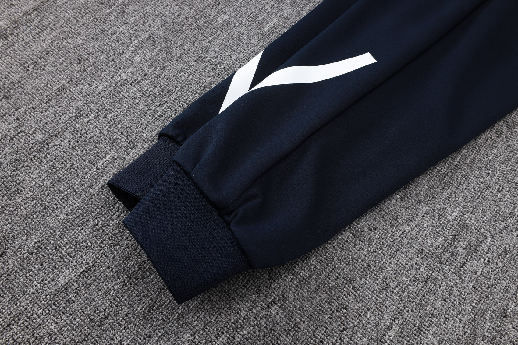 2025-26 Real Madrid Dark blue Long zippered training suit with hood