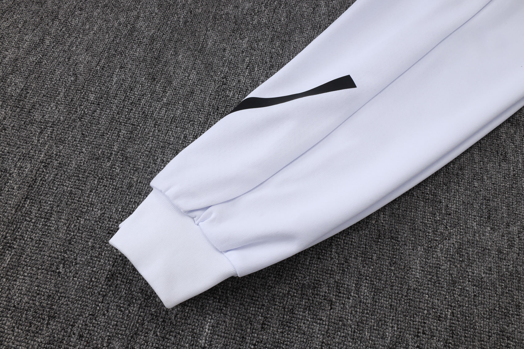 2025-26 Real Madrid White Long zippered training suit with hood