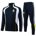 2025-26 Real Madrid Long zipper Black-Green training suit
