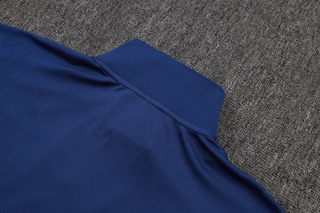 2025-26 Atletico Madrid Blue Long zipper training suit
