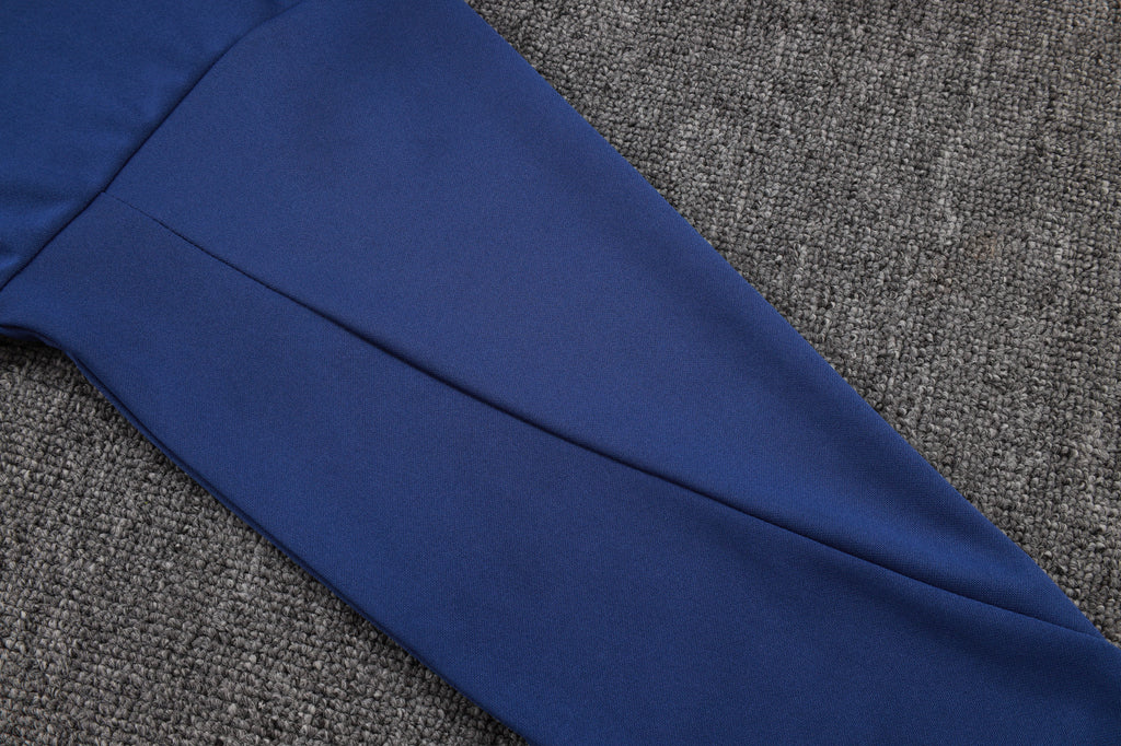 2025-26 Atletico Madrid Blue Long zipper training suit