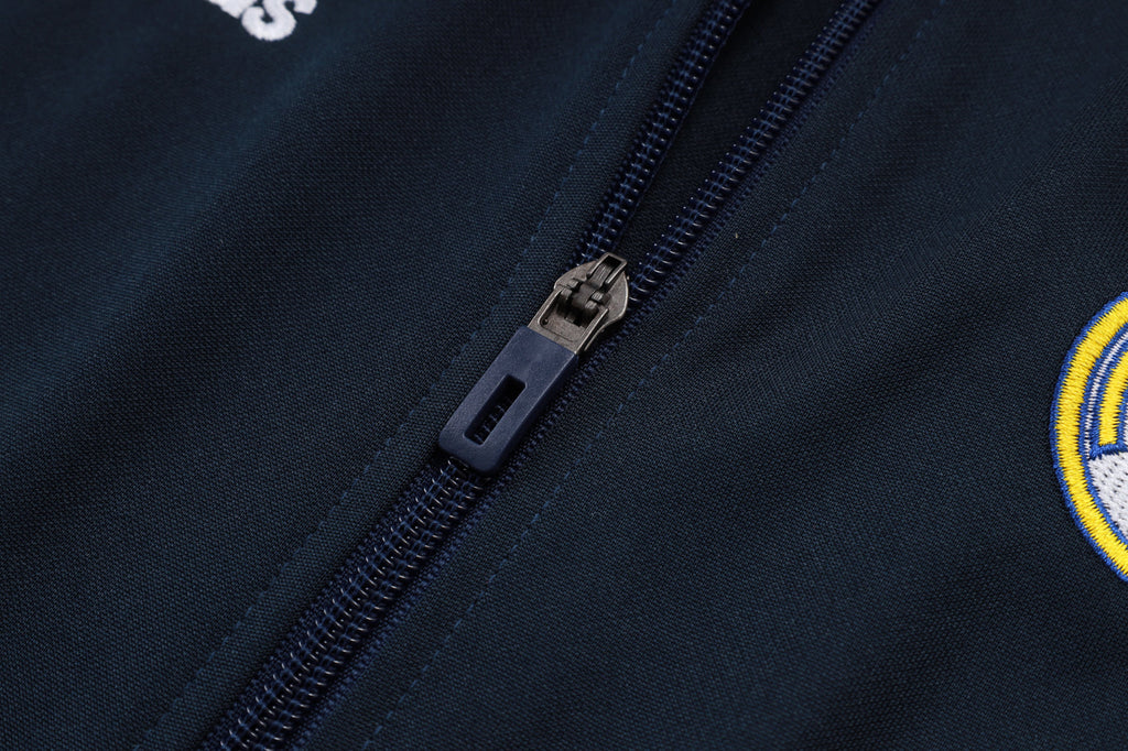 2025-26 Real Madrid Long zipper Black-Green training suit