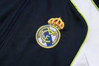 2025-26 Real Madrid Long zipper Black-Green training suit