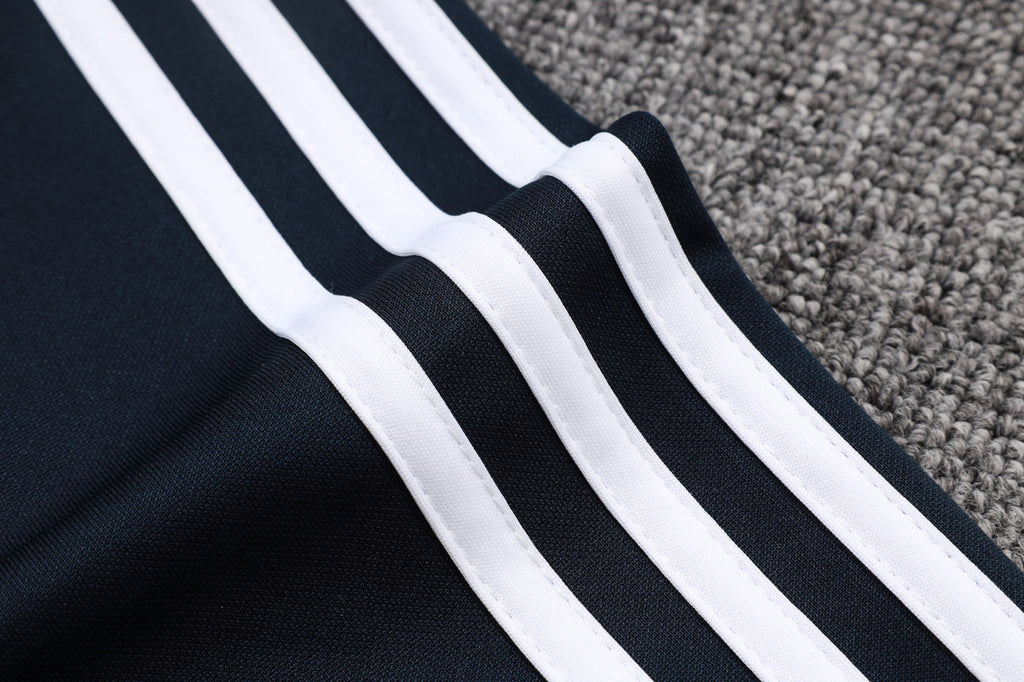 2025-26 Real Madrid Long zipper Black-Green training suit