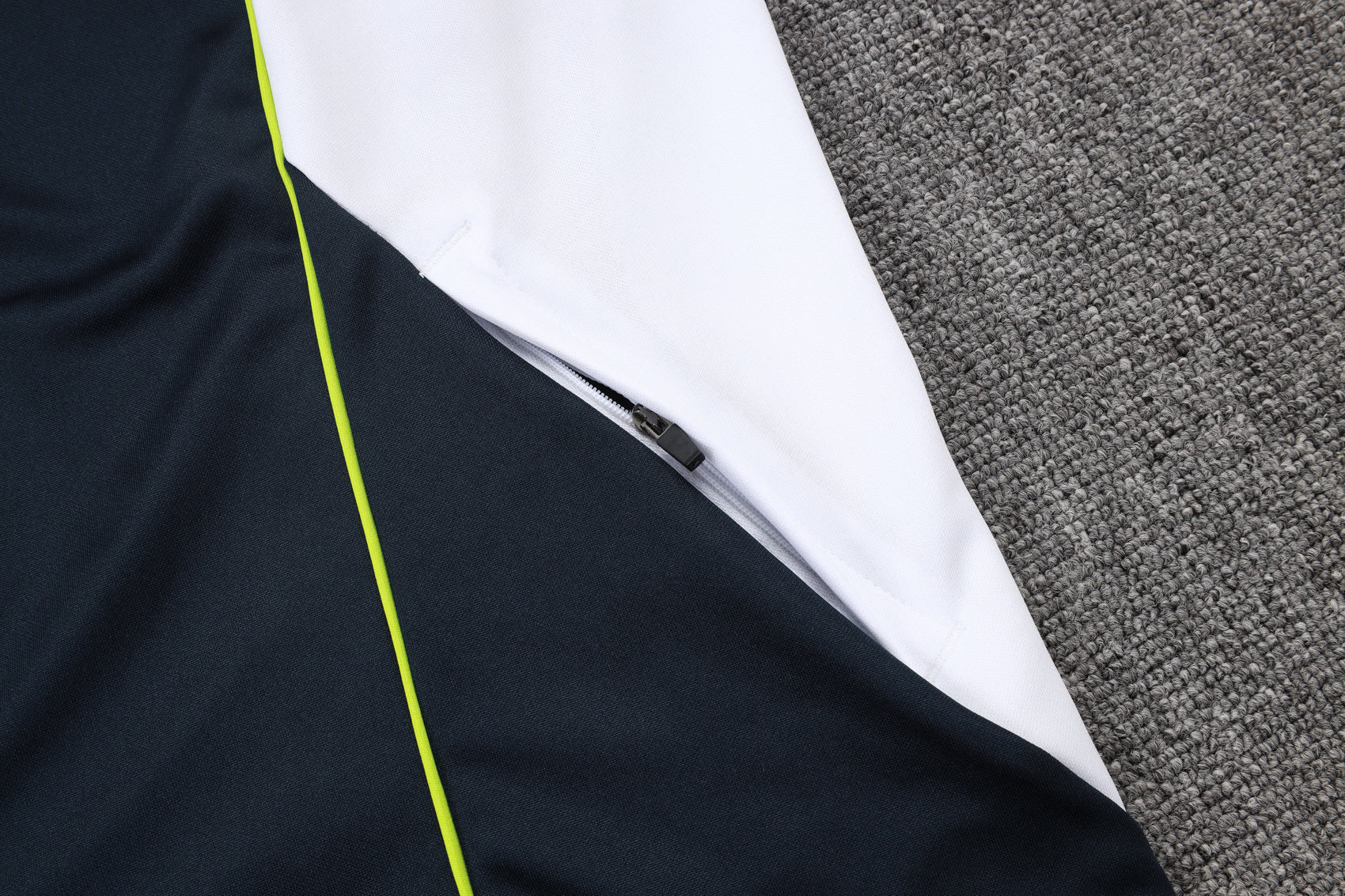 2025-26 Real Madrid Long zipper Black-Green training suit