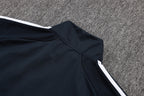 2025-26 Real Madrid Long zipper Black-Green training suit