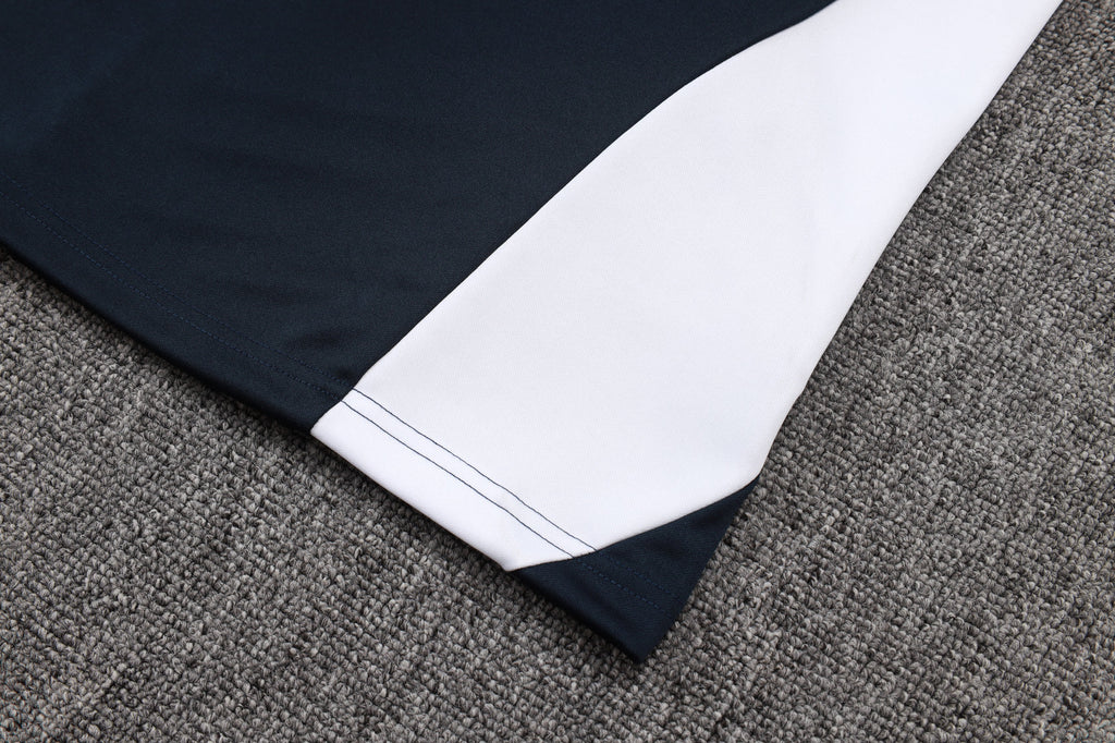 2025-26 Real Madrid Long zipper Black-Green training suit