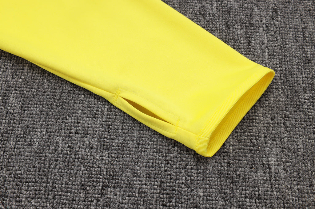 2025-26 Real Madrid Dark gray (yellow sleeves) Training Suit