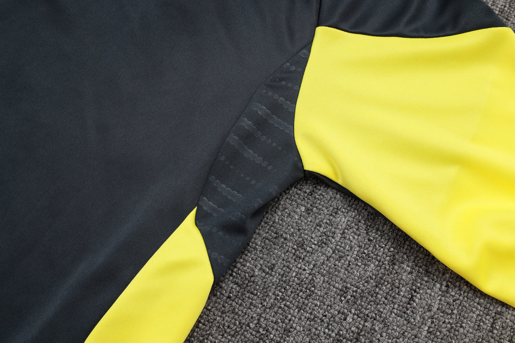 2025-26 Real Madrid Dark gray (yellow sleeves) Training Suit