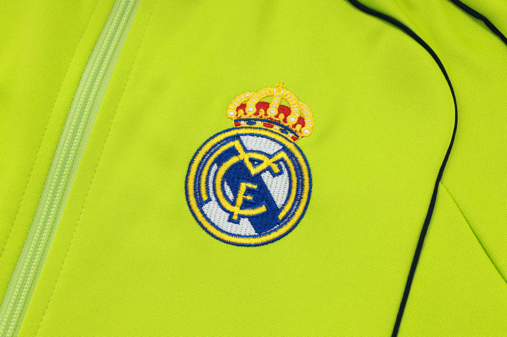 2025-26 Real Madrid Long zipper Grass Green training suit