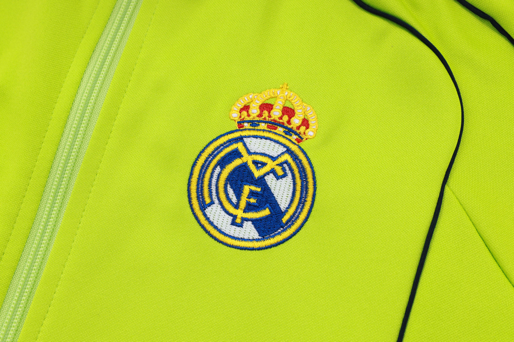 2025-26 Real Madrid Long zipper Grass Green training suit