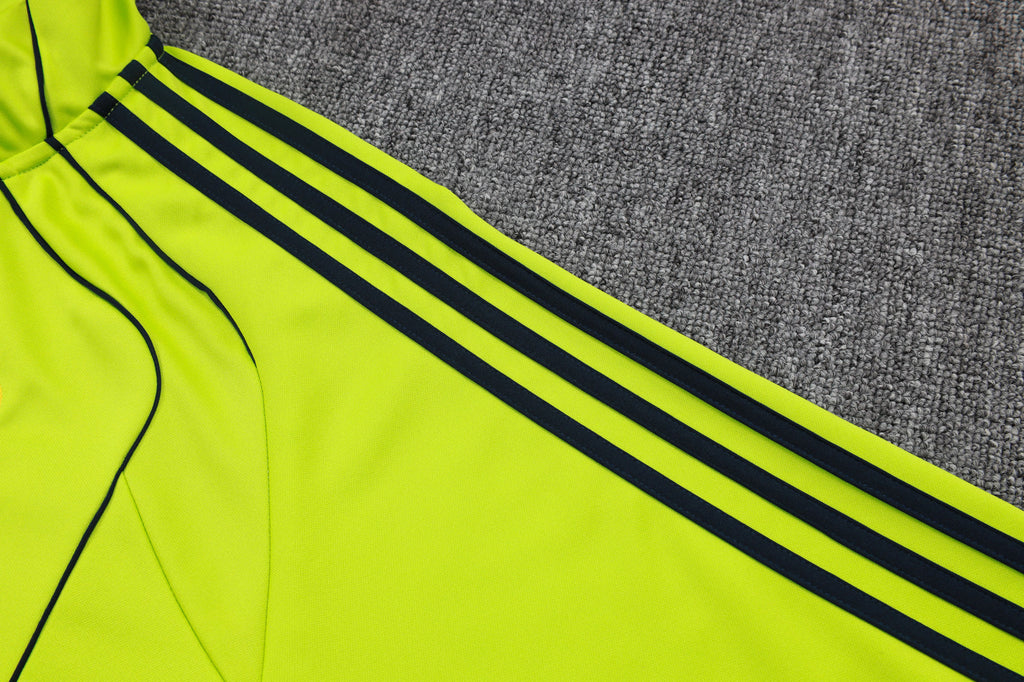 2025-26 Real Madrid Long zipper Grass Green training suit