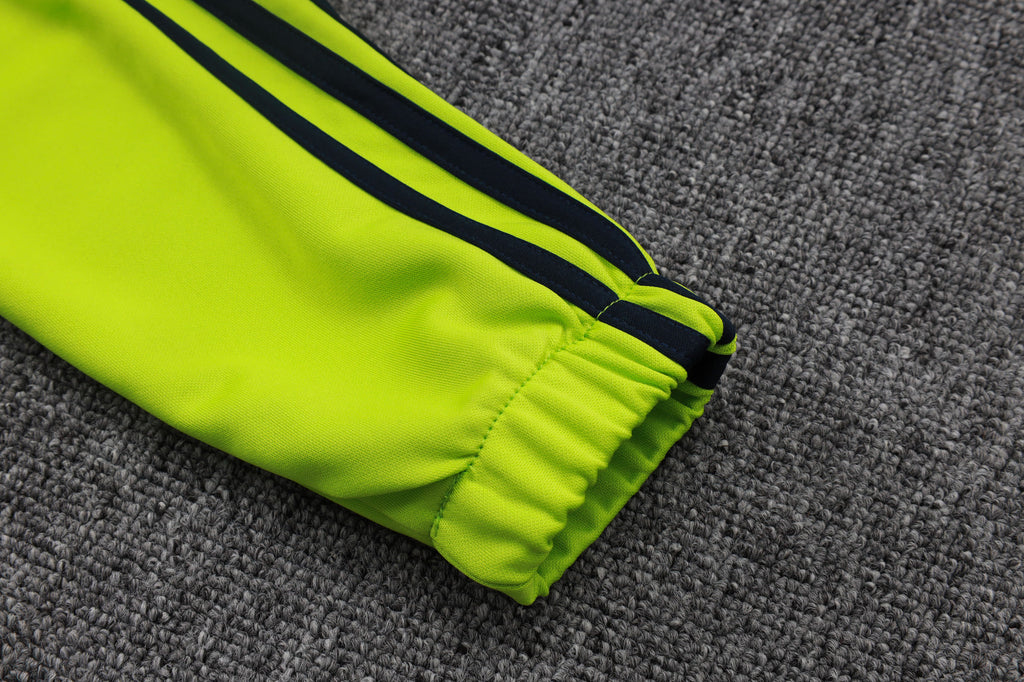 2025-26 Real Madrid Long zipper Grass Green training suit