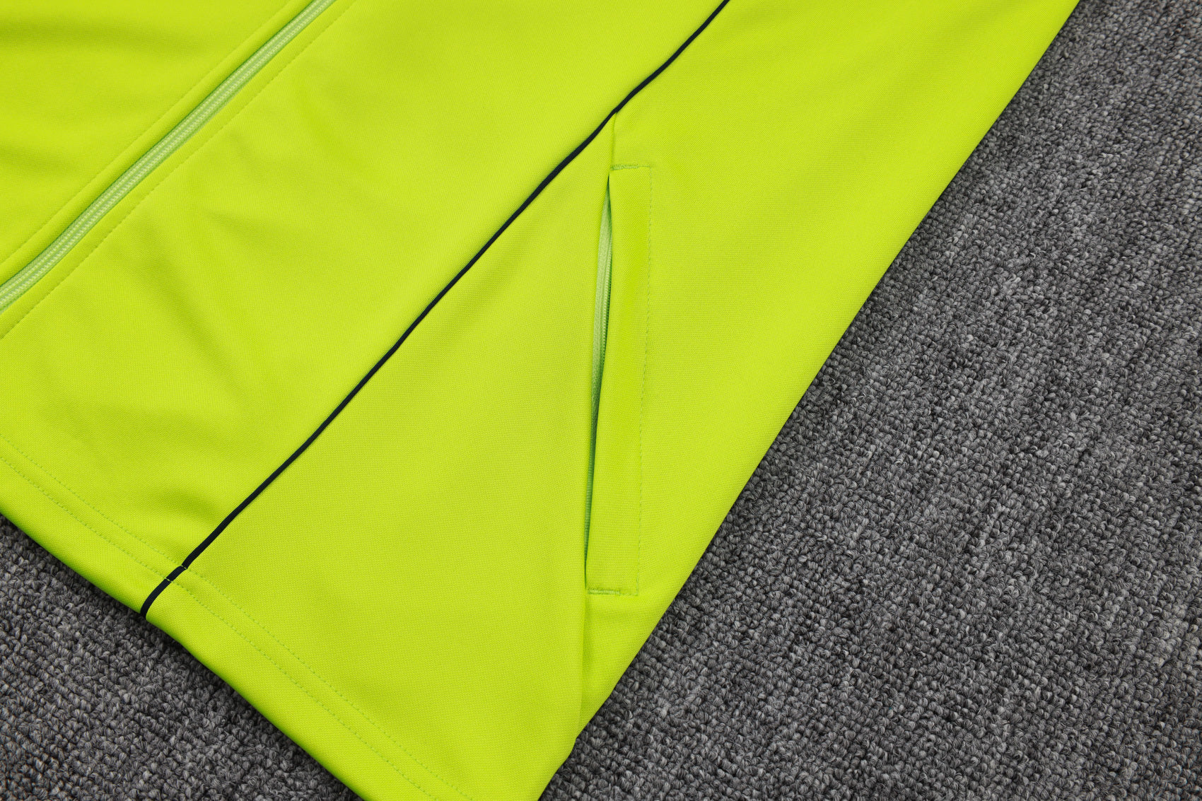 2025-26 Real Madrid Long zipper Grass Green training suit