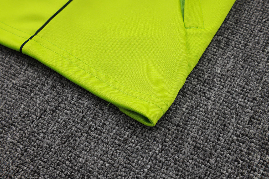 2025-26 Real Madrid Long zipper Grass Green training suit