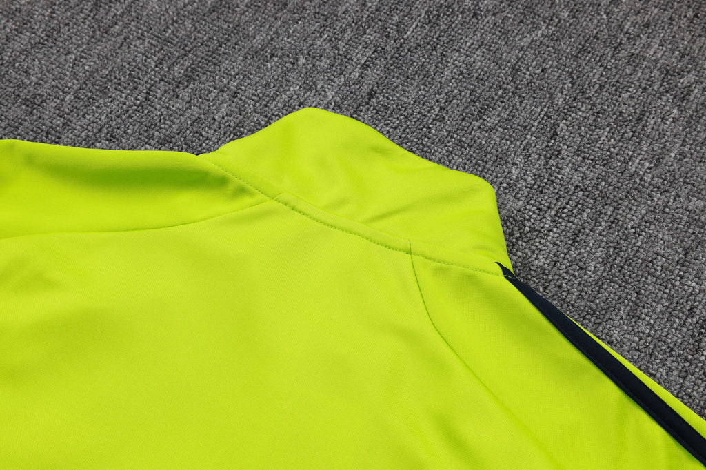 2025-26 Real Madrid Long zipper Grass Green training suit