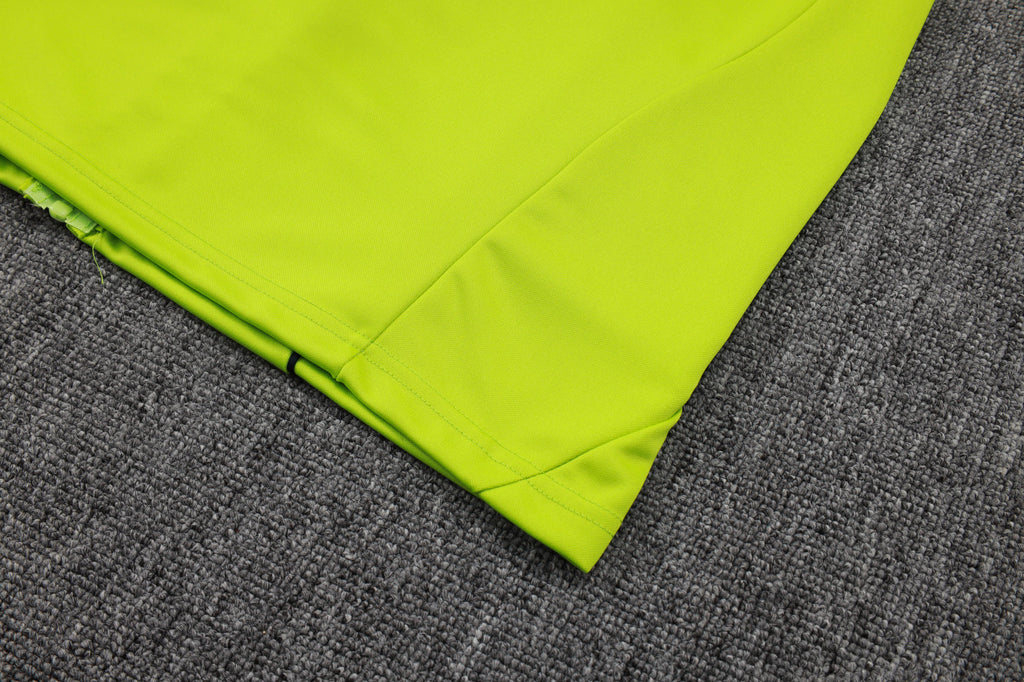 2025-26 Real Madrid Long zipper Grass Green training suit