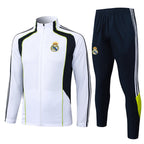 Chándal de entrenamiento blanco y verde con cremallera larga del Real Madrid 2025-26
