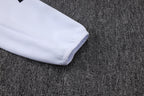 2025-26 Juventus White Long zippered training suit with hood
