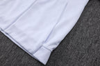2025-26 Juventus White Long zippered training suit with hood