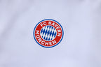 2025-26 Bayern Munich White Long zippered training suit with hood