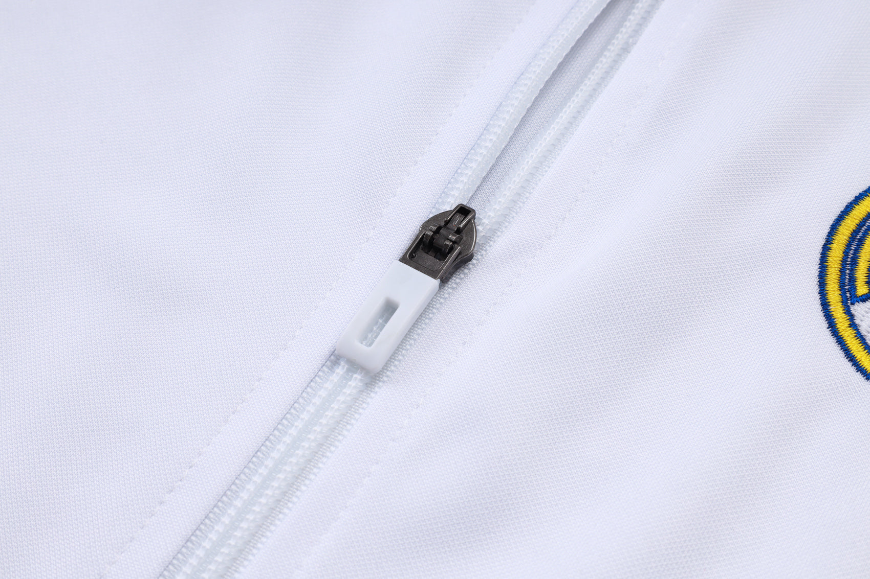 2025-26 Real Madrid Long zipper White-Green training suit