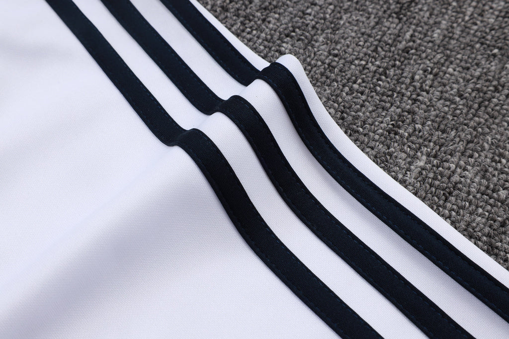 2025-26 Real Madrid Long zipper White-Green training suit