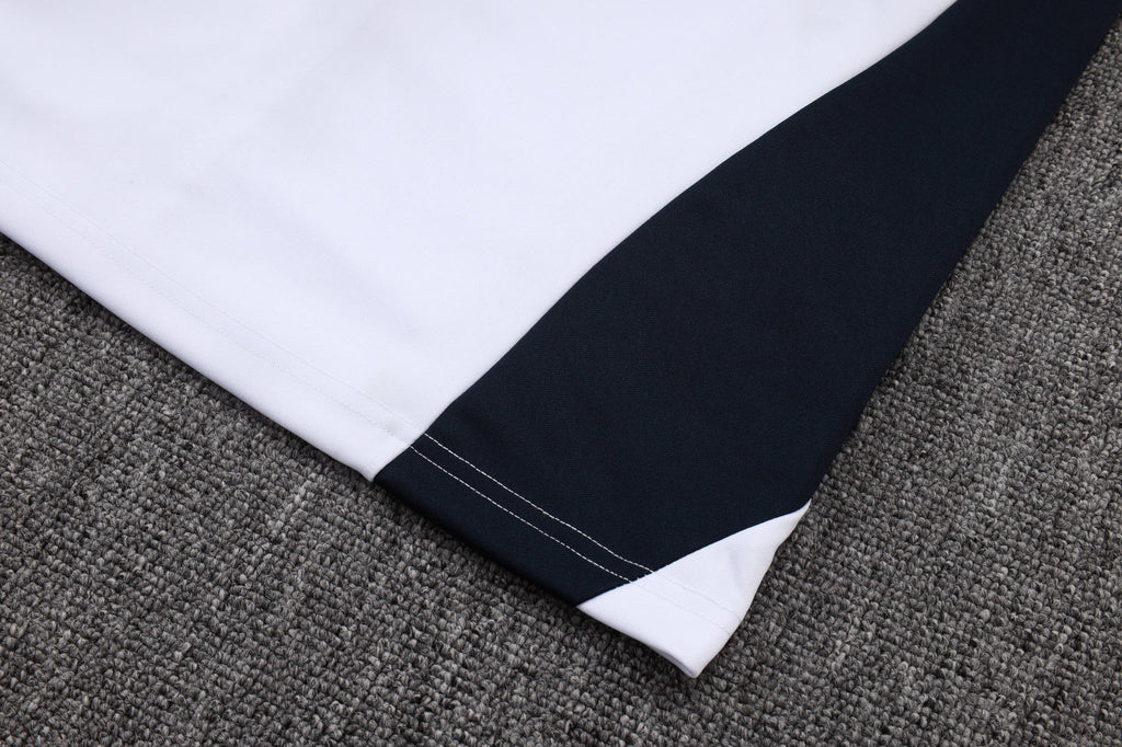 2025-26 Real Madrid Long zipper White-Green training suit