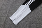 Traje de entrenamiento negro y gris del Real Madrid 2026-27