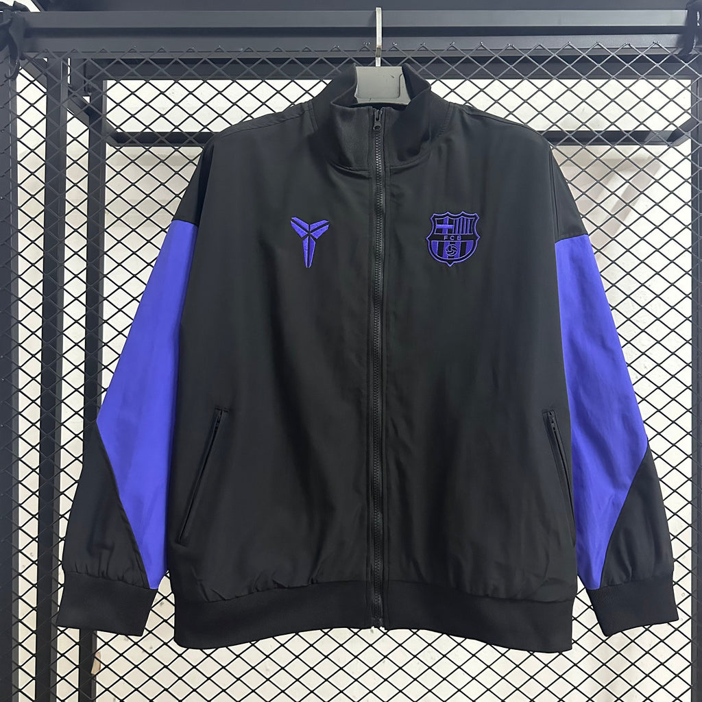 2025-26 Barcelona Black Purple Windbreaker