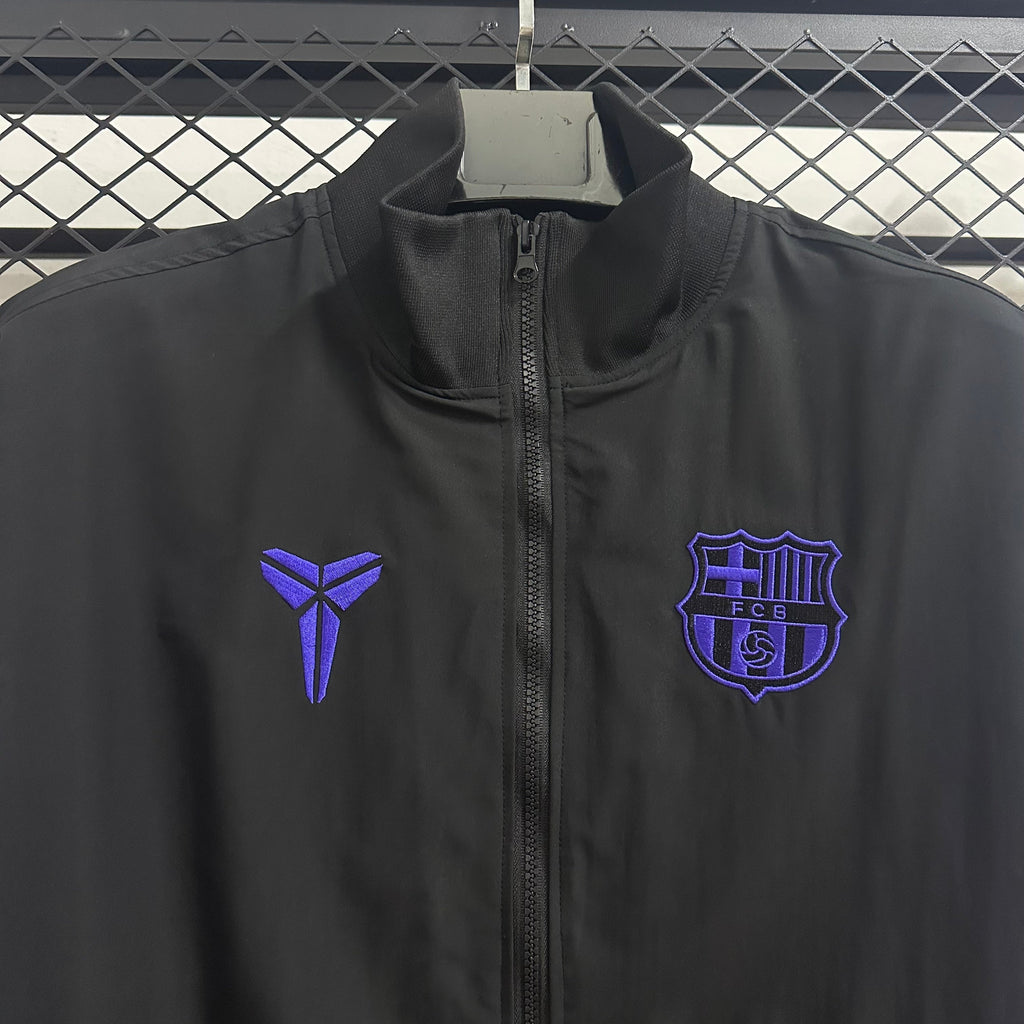 2025-26 Barcelona Black Purple Windbreaker