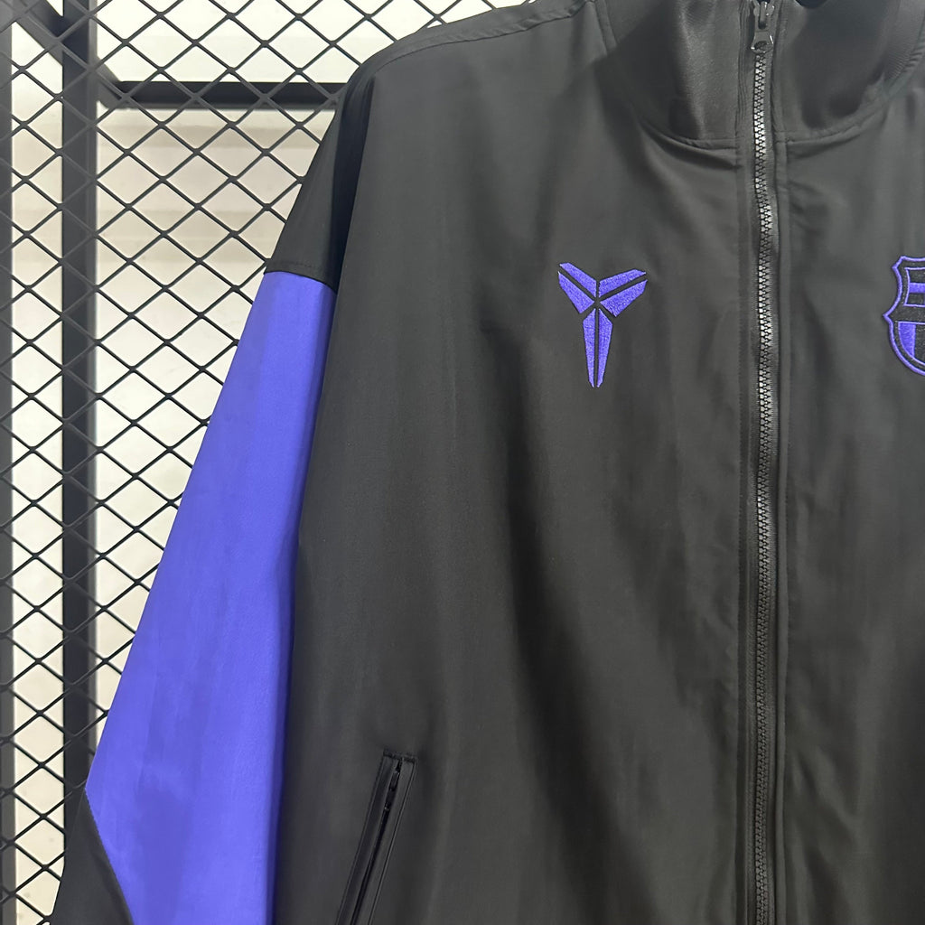 2025-26 Barcelona Black Purple Windbreaker