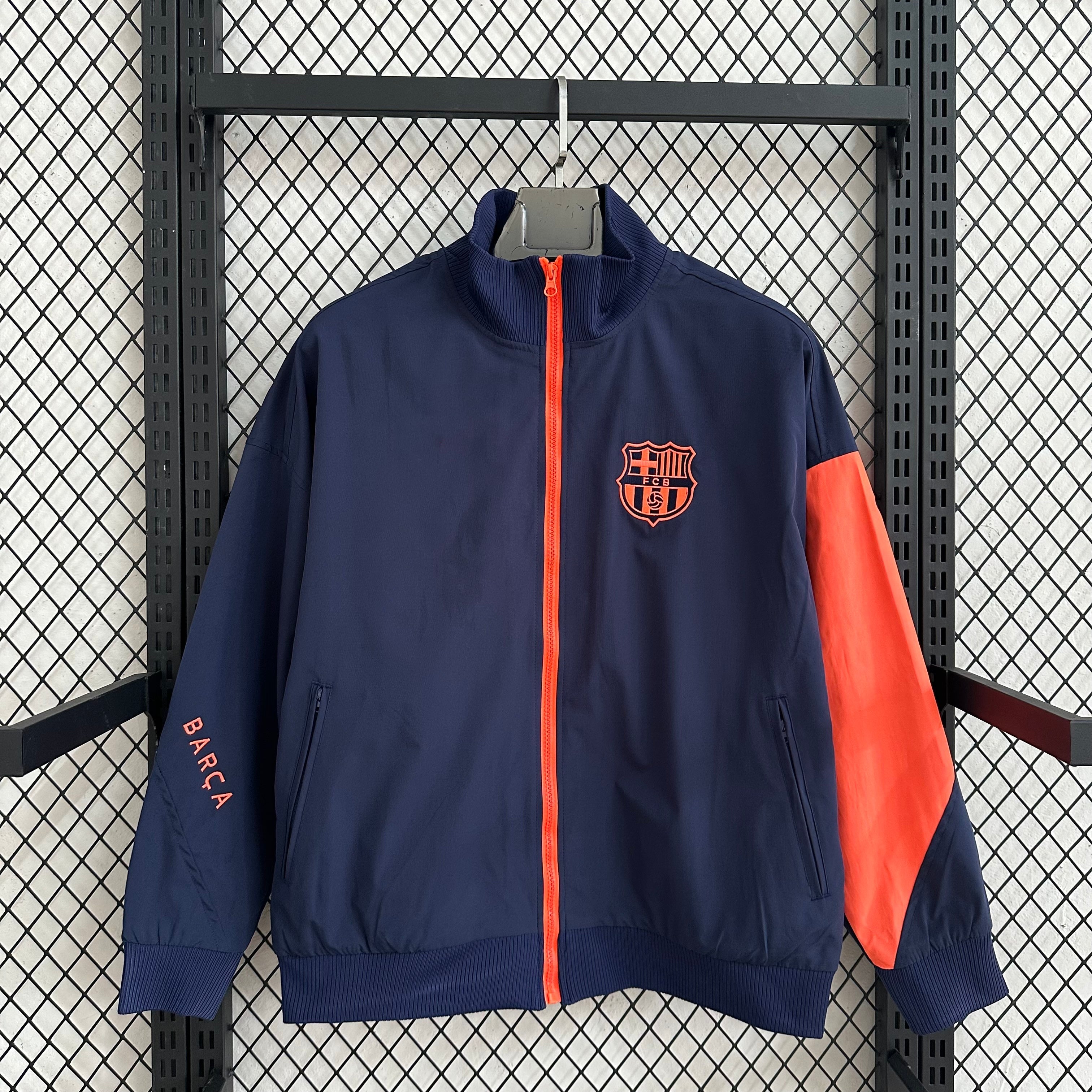 2025-26 Barcelona Blue Orange windbreaker