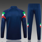 Traje de entrenamiento Italia Azul Real 2024-25 (mangas rojo, blanco y verde)