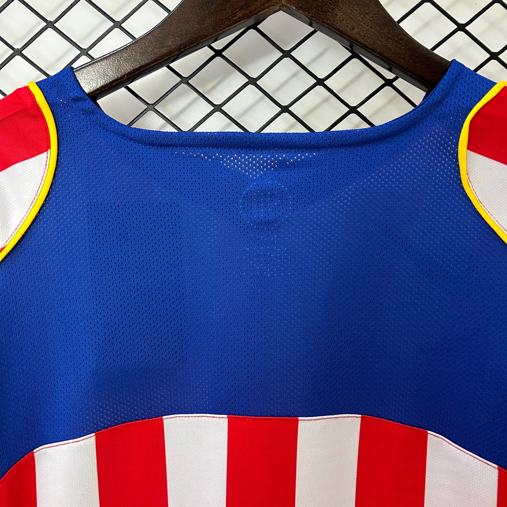 2004-05 Atletico Madrid Home Long Sleeve